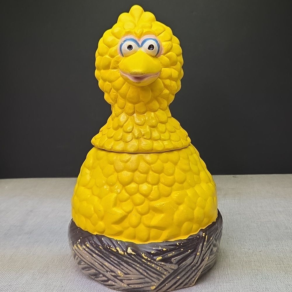 Muppets Cookie Jar #971 Big Bird On His Nest California Orig For Muppets 1976